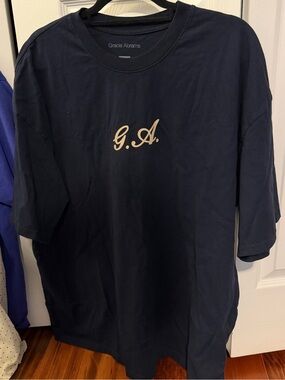 Gracie Abrams navy short sleeve graphic tee